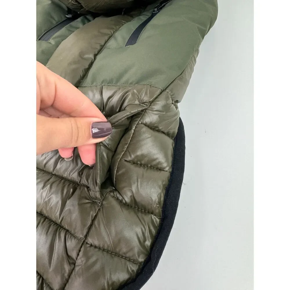 PAJAR Eddie Cold Weather Water Repel Quilted Attached Hood Winter Dog Coat L